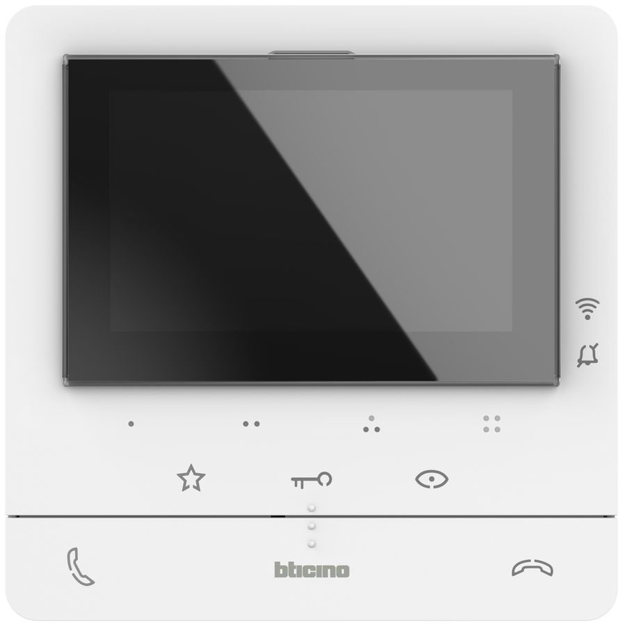 Poste intérieur vidéo Bticino CLASSE 100 X16E, 2 fils, WLAN, induction, blanc