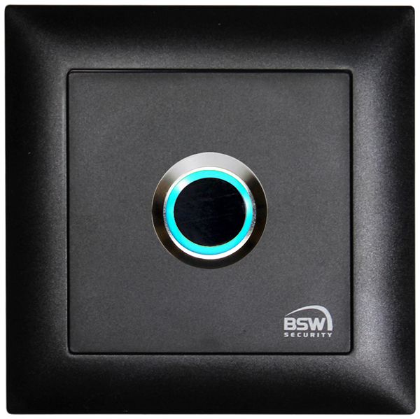 Poussoir IR ENC BSW EDIZIOdue, noir, 12/24VDC, LED bl/vt