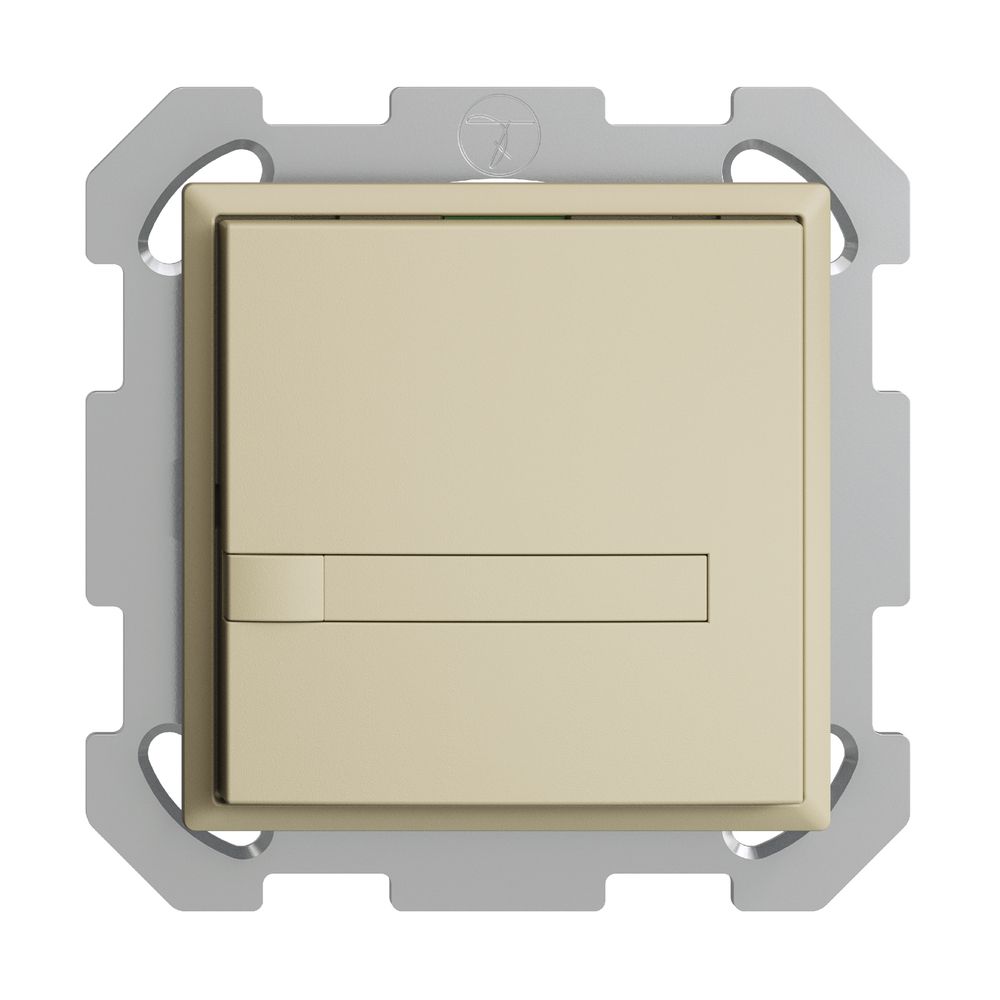 UP-KNX-Taster RGB EDUE, 250mW, o.LED, m.Papiereinlage, 1×Taste, 1×Tastenb., van