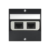 UP-Anschlussdose SIDUS 2×RJ45 anthrazit