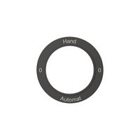 Kennscheibe NEVO, f.Drehschalter, 0-Hand-0-Automat, schwarz