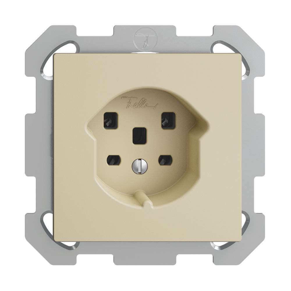 UP-Steckdose EDIZIOdue T25 16A vanille, Schraubklemmen