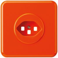UP-Frontset basico Typ 23 orange 86×86mm für Steckklemmen