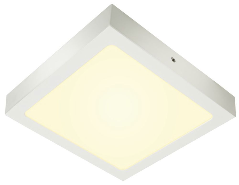 LED-Decken-/Wandleuchte SLV SENSER 24 SQUARE 15W 1200lm 3000K 215×215×35mm weiss