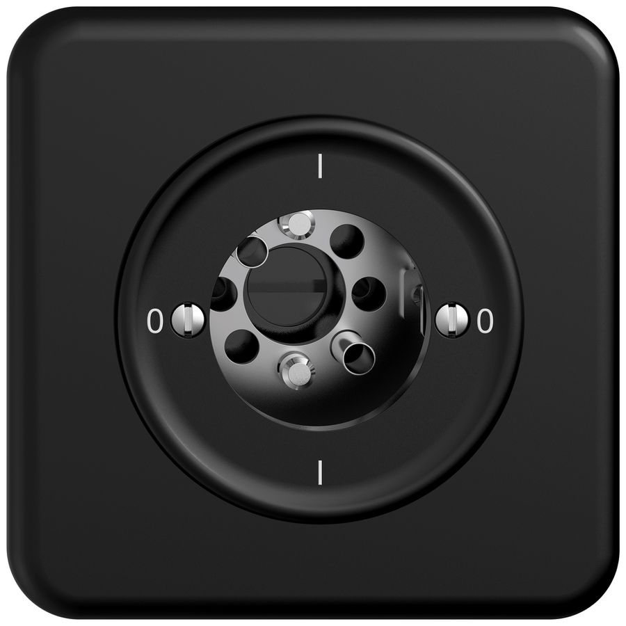 UP-Drehschalter STANDARDdue SNAPFIX® Ausschalter 0/1L o.Zylinder sz