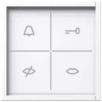 Modulo indicatore di stato Siedle, con feedback ottico e acustico, bianco