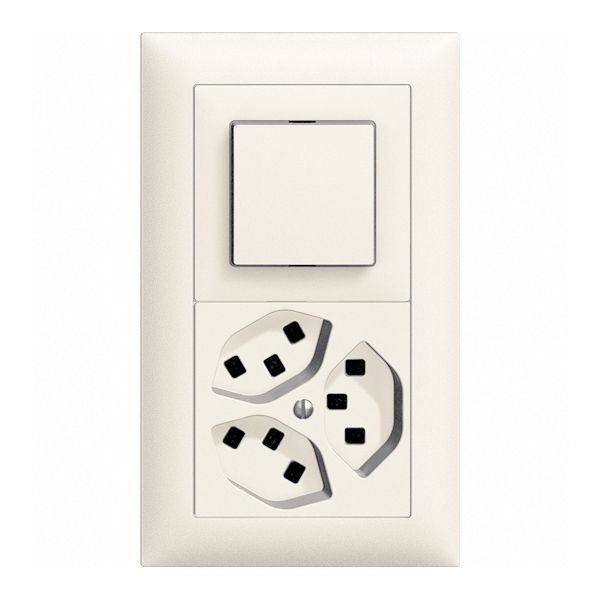 Combinazione INC EDIZIOdue 2×1 vert. S3/3×T23 bianco