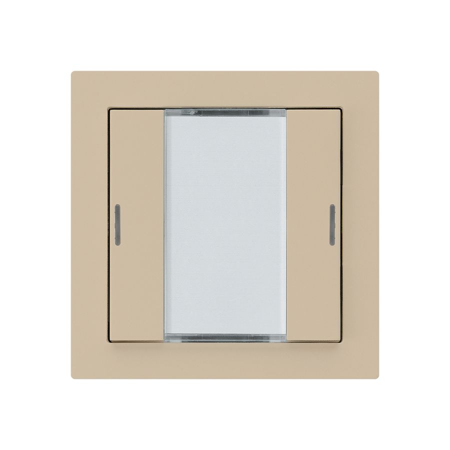 Poussoir ENC kallysto A KNX 2× LED RGB s/e-link beige