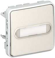 Leuchtwipptaster PLEXO Ö+S/1L weiss