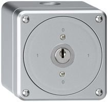 Interruttore a chiave AP robusto senza copertura 0/1P alluminio