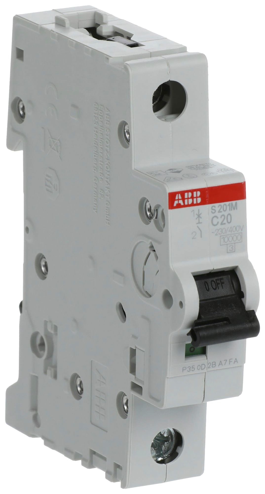 Disjoncteur ABB S201M-C20 20A C 10kA