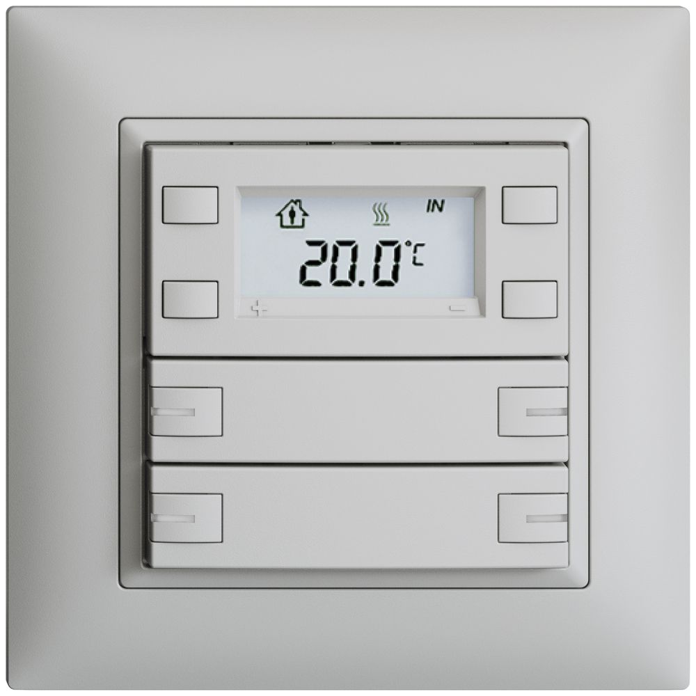 UP-RTH-Taster KNX 4-fach EDIZIOdue FMI hellgrau, mit LED RGB