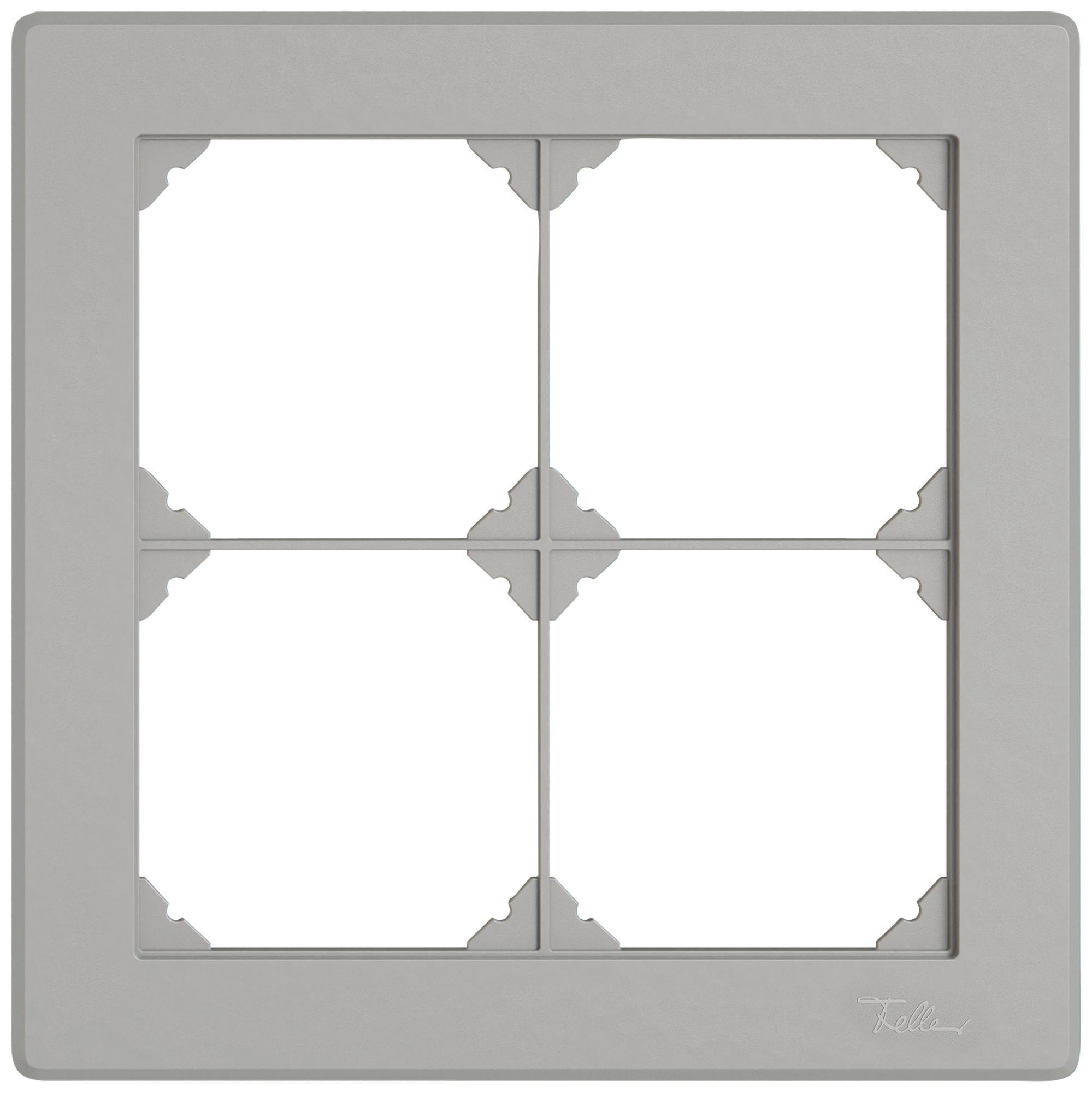 UP-Abdeckrahmen EDIZIO.liv SNAPFIX® 2×2 156×156mm hgu