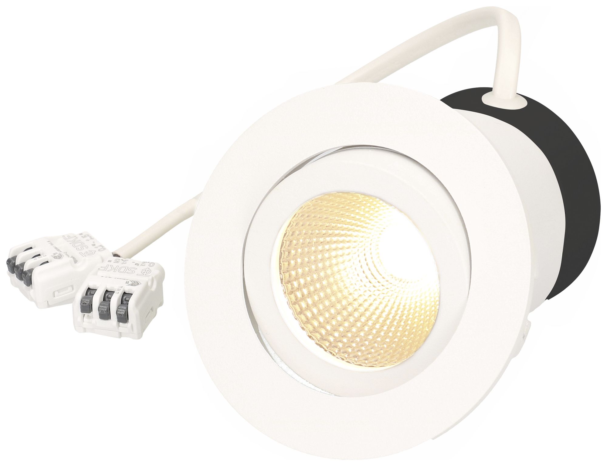 EB-LED-Spot MH maxLUCE DISC 7W 590lm 4000K IP44 DIM Ø80mm weiss 36°
