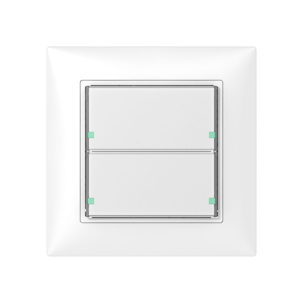 Poussoir ENC SIDUS 2/4 avec LED blanc brillant