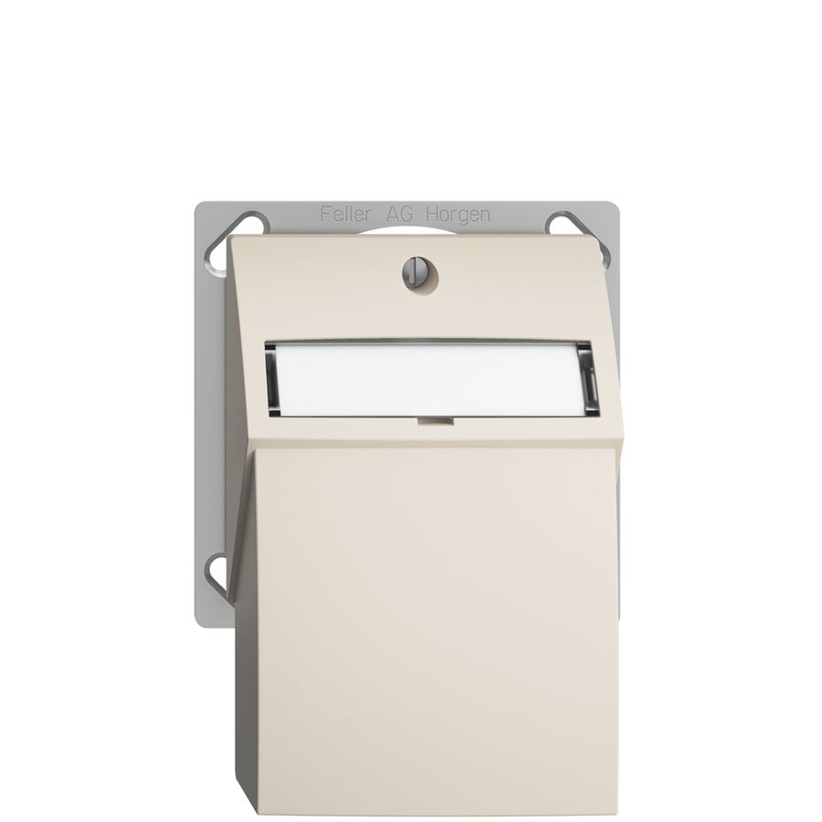 Kit montaggio INS Edue FM.TE, con cappa di uscita dritta, per 2×Keystone, crema