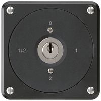 UP-Schlüsselschalter robusto ohne Klappdeckel 1/1P schwarz für Kombination