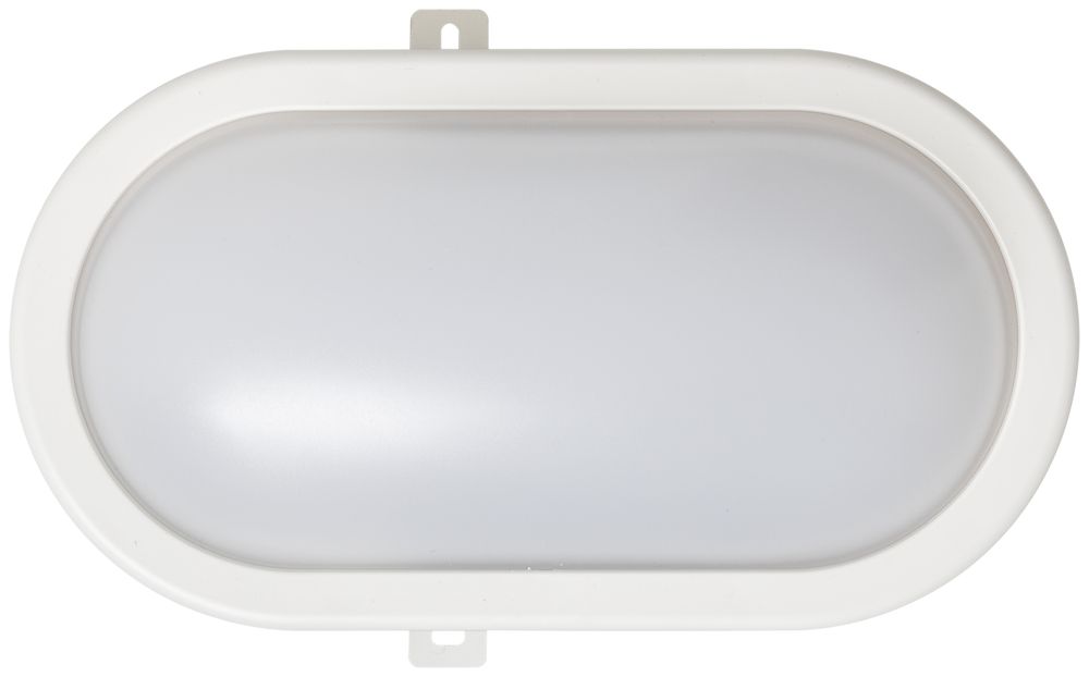 LED-Decken-/Wandleuchte WORKLIGHT 12W 840lm 4000K IP54 weiss 216×143mm oval