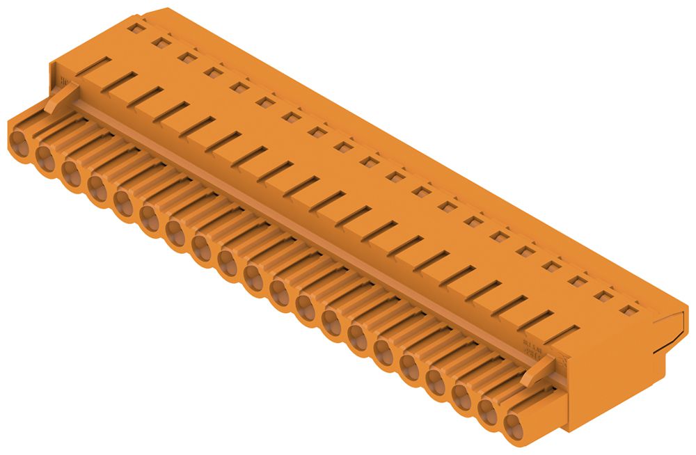 Buchsenstecker Weidmüller BLT geschlossen 5.08mm 20L verzinnt orange