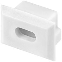 Cappa terminale Tridonic ACL materiale sintetico 16×11mm grigio con passa cavo