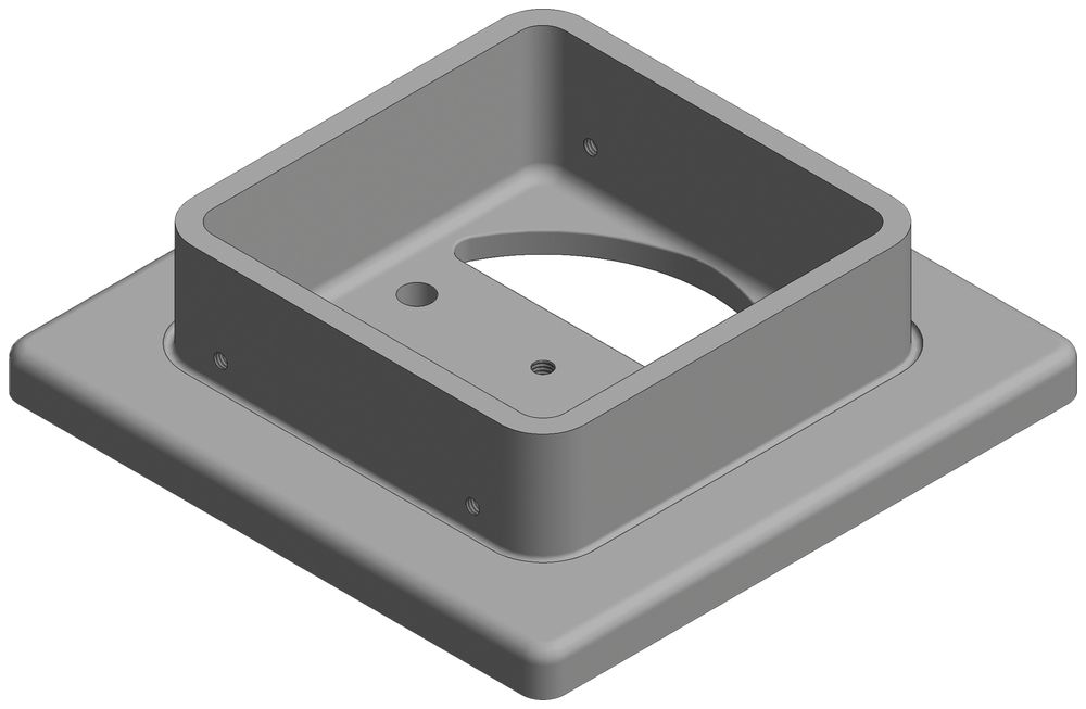 Zoccolo di montaggio 130×130mm Woertz