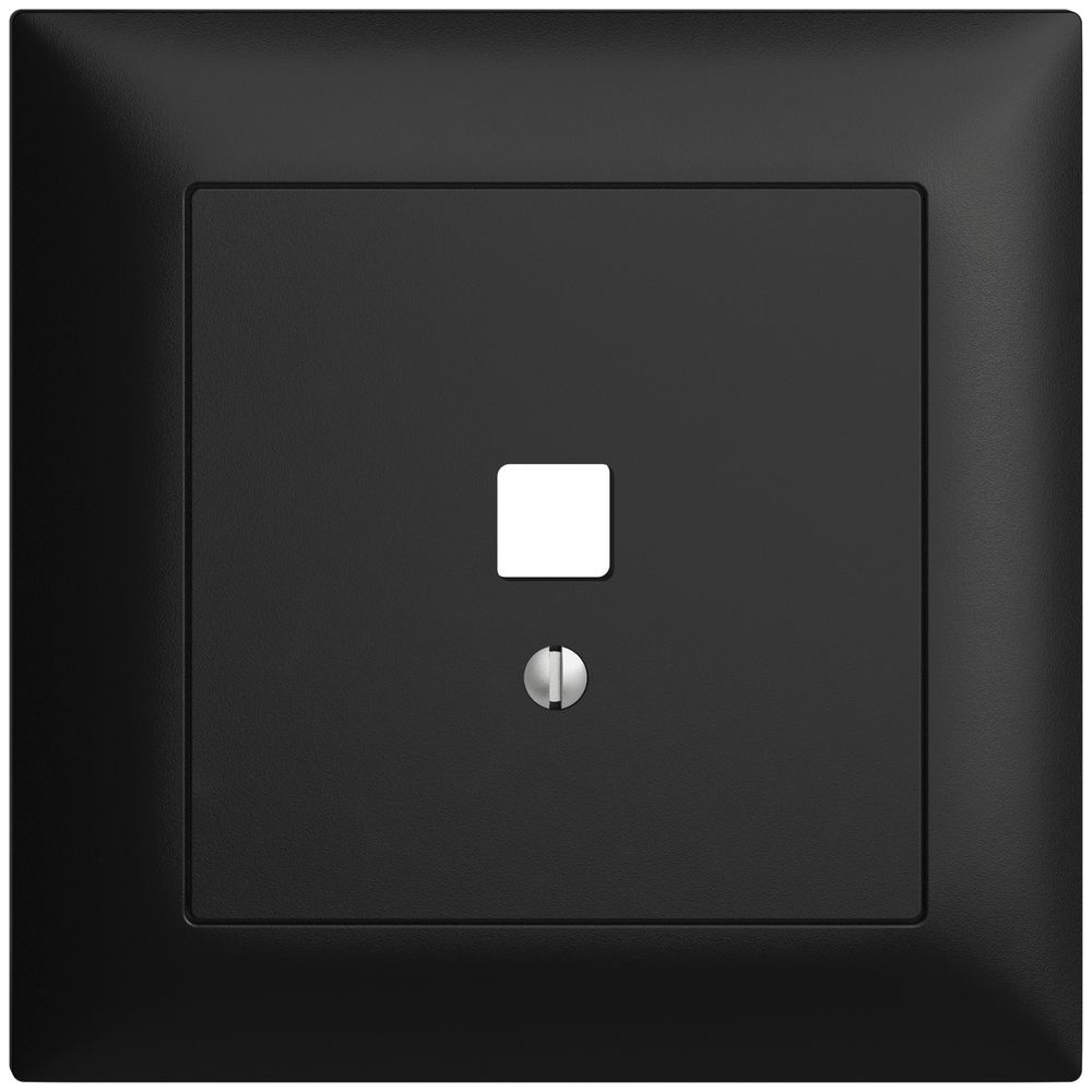 UP-Frontset EDIZIOdue schwarz 88×88mm für Datenschnittst.USB