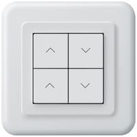 UP-KNX-Storentaster Hager BA basico C 4-fach 86×86mm weiss