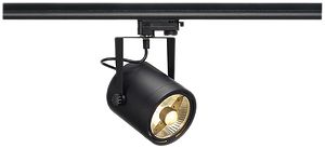 Proiettore SLV EURO SPOT GU10 75W con adattatore 3-fasi IP20 nero