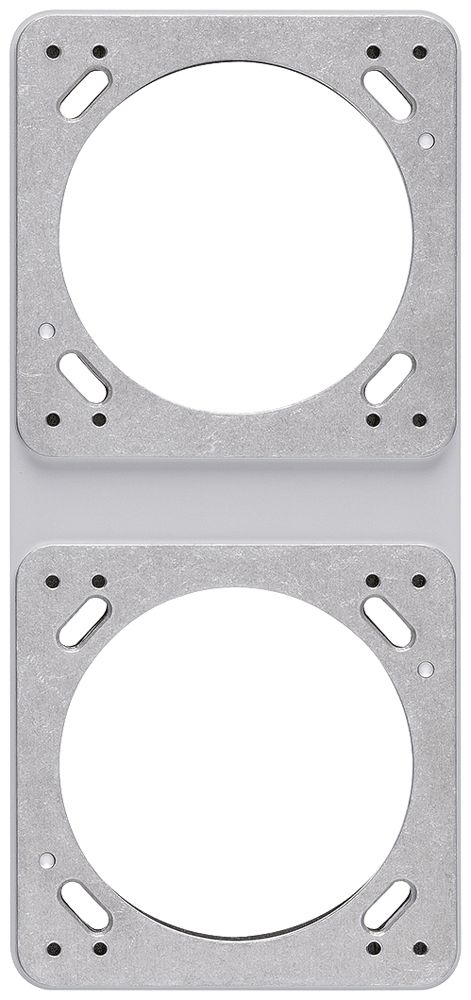 UP-Montageplatte robusto 2×1 grau