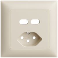 UP-Montageset Feller EDIZIOdue für Steckdose USB 2×Typ C + Typ 13 crema