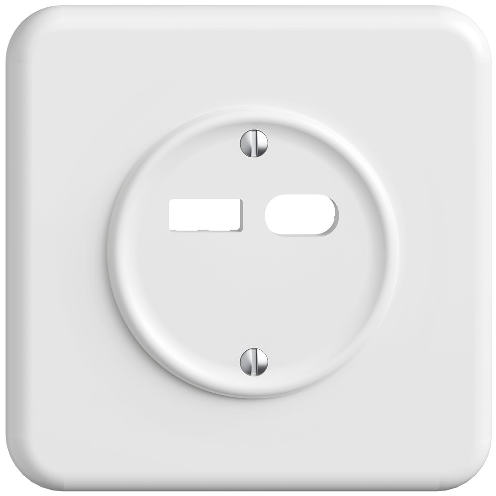 UP-Montageset Feller STANDARDdue für Steckdose USB 18W Typ A + Typ C weiss