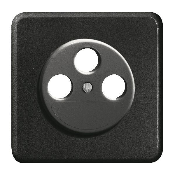 Kit frontale INC FH nero per presa SAT