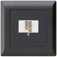 UP-Steck- und Anschlussdose kallysto.line 1×TT83 schwarz