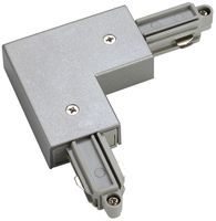 Eckverbinder SLV für 1-Phasen AP-Stromschiene, Erde innen silbergrau