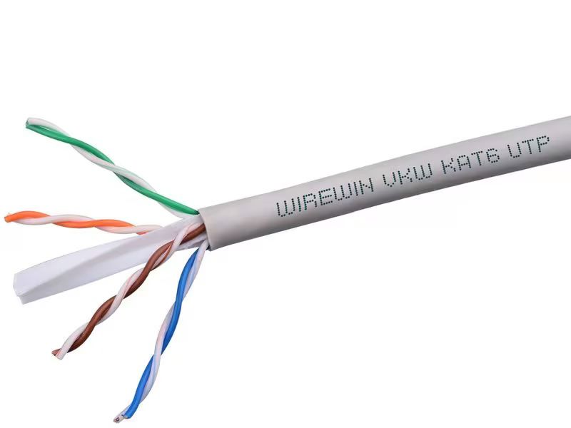 Wirewin Netzwerkkabel Cat.6 UTP Box à 305m, weiss, hochflexibel 4.6mm