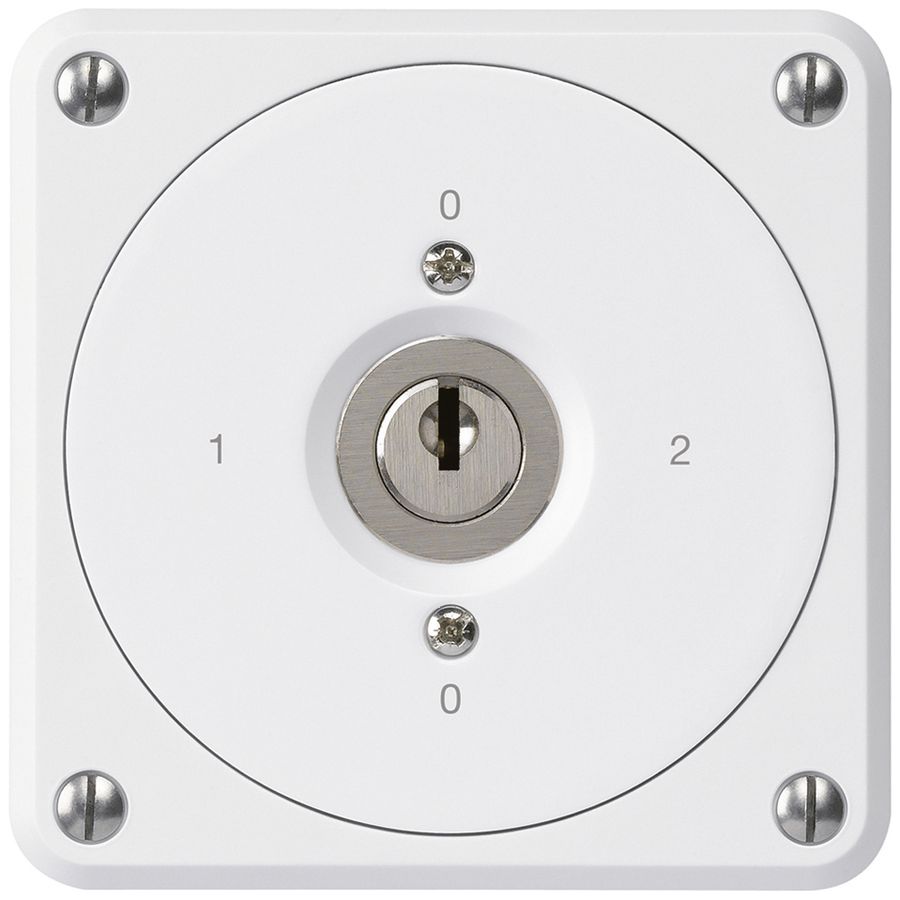 Interrupteur à clé ENC robusto sans clapet 2/1P blanc pour combinaison