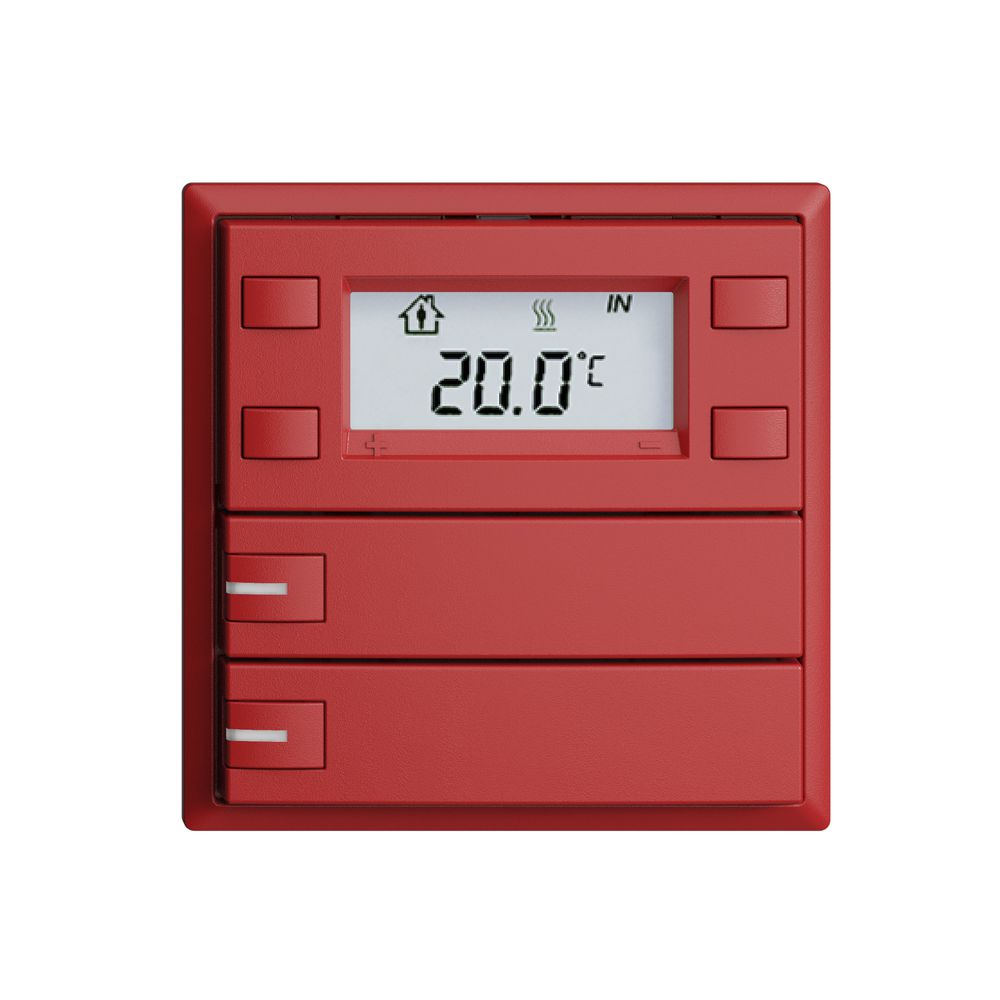 Poussoir RTH ENC KNX 2× EDIZIOdue F berry, avec LED RGB