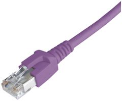 Câble patch RJ45 Dätwyler 7702 4P, cat.6A (IEC) S/FTP LSZH, violet, 2m