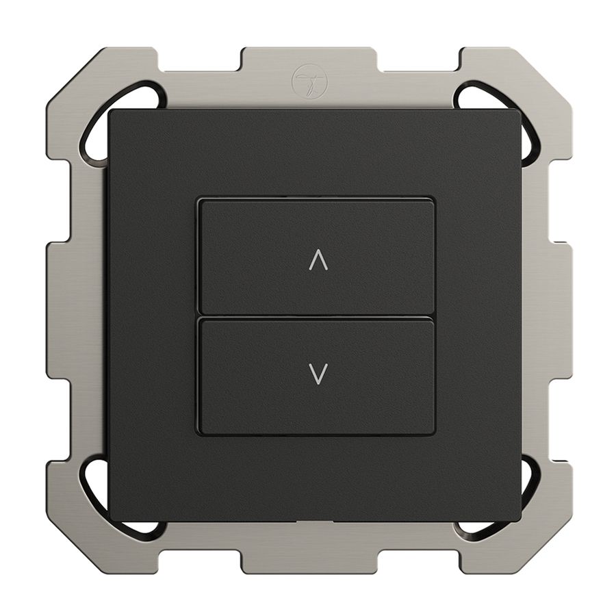 UP-Storenschalter 1K/2T Edue Wiser schwarz