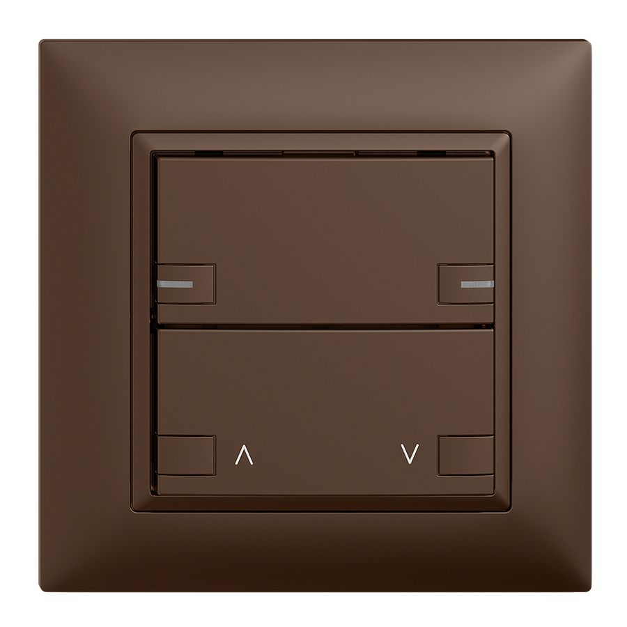 UP-Frontset EDIZIOdue zeptrionAIR Motor 1K ohne Bezeichnung mit LED coffee