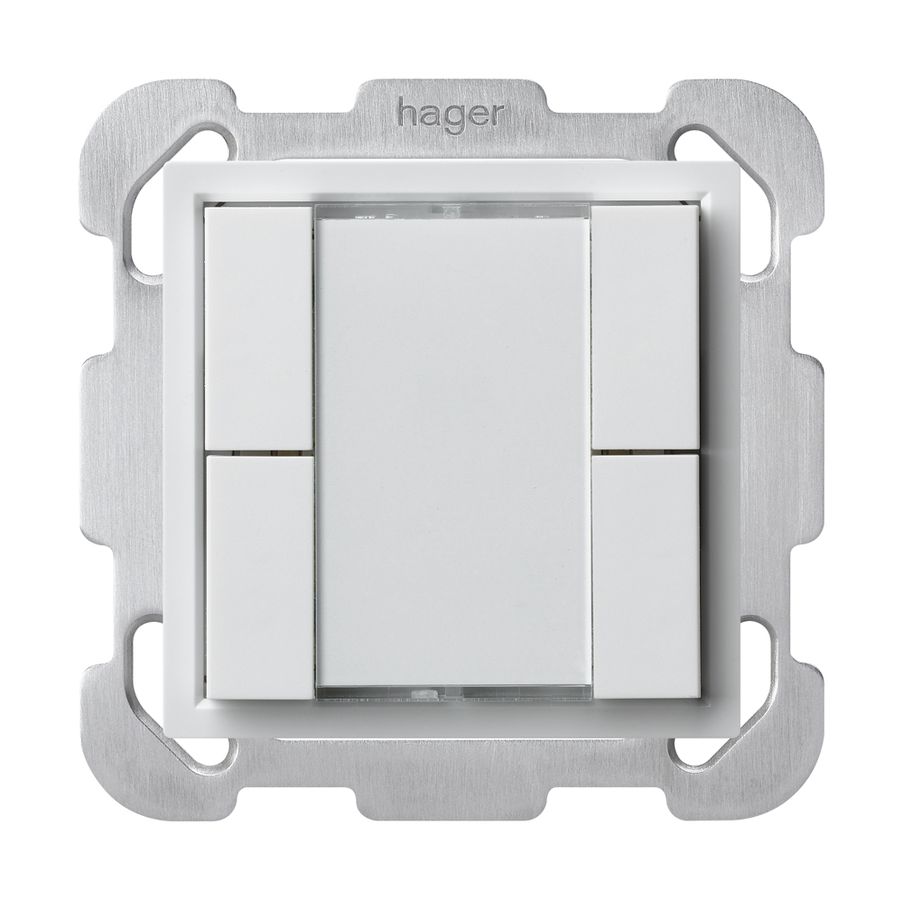 Poussoir universel ENC 4×KLA B avec LED blanc