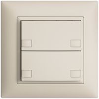 Pulsante univ. INC 2×2t mors. innest. EDIZIOdue crema, senza LED