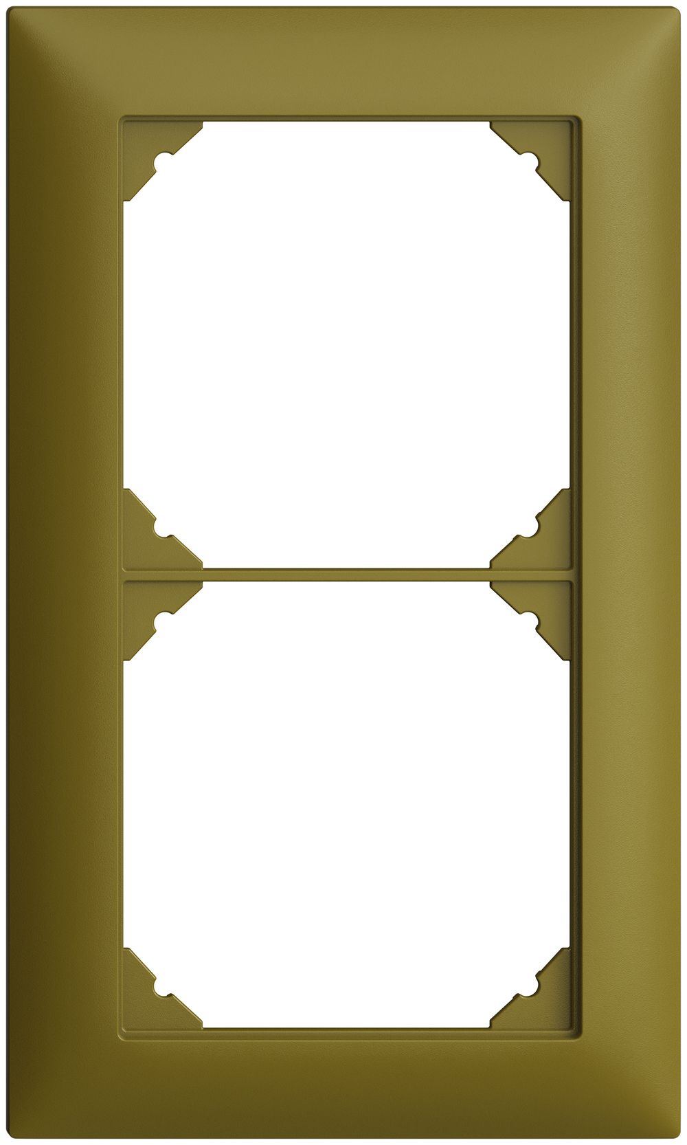 Abdeckrahmen EDIZIOdue 1×2 olive