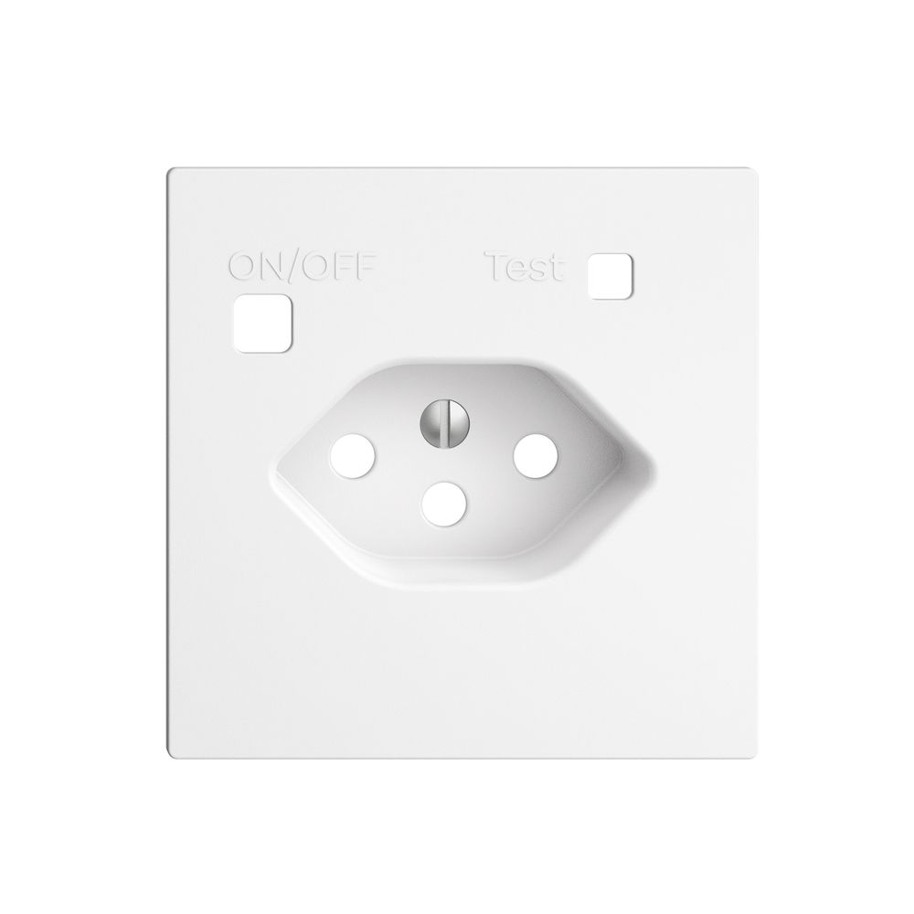 Frontset EDIZIOdue zu FI-Steckdose F, T13, weiss