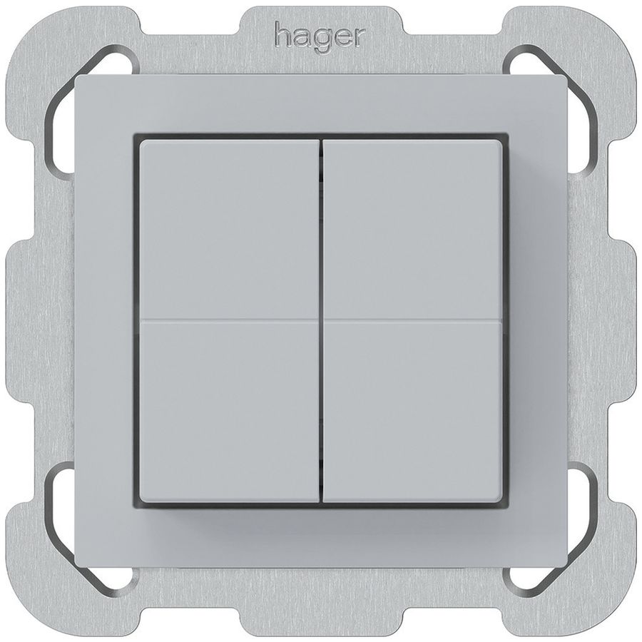 Funktaster Friends of Hue KAL, 4×, 77×77mm, hellgrau