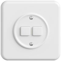 UP-Nebenstelle Schalter STANDARDdue Wiser SNAPFIX® 2 Kanal 2 Tasten ws