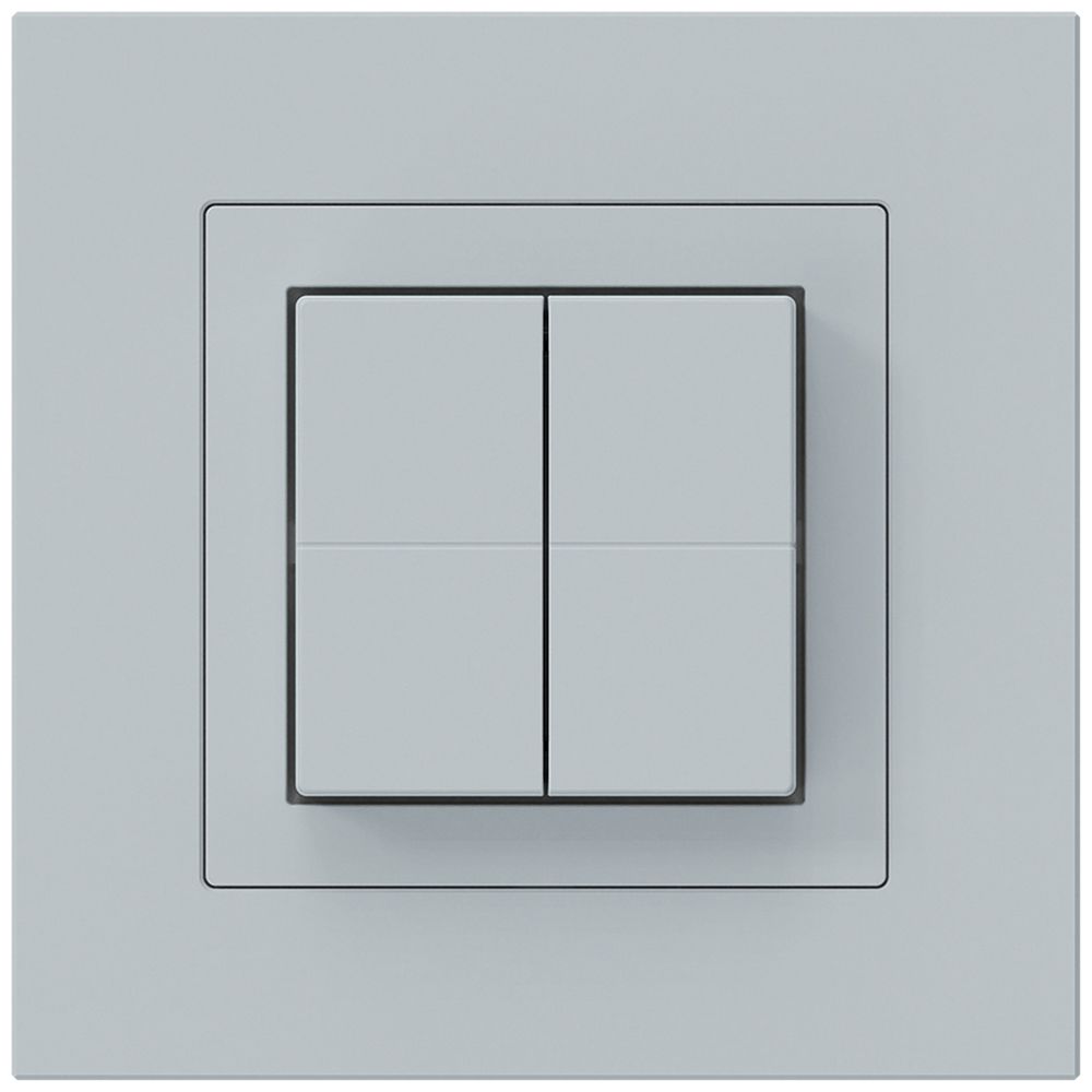 Funktaster Friends of Hue KPR, 4×, 94×94mm, klebend, hellgrau