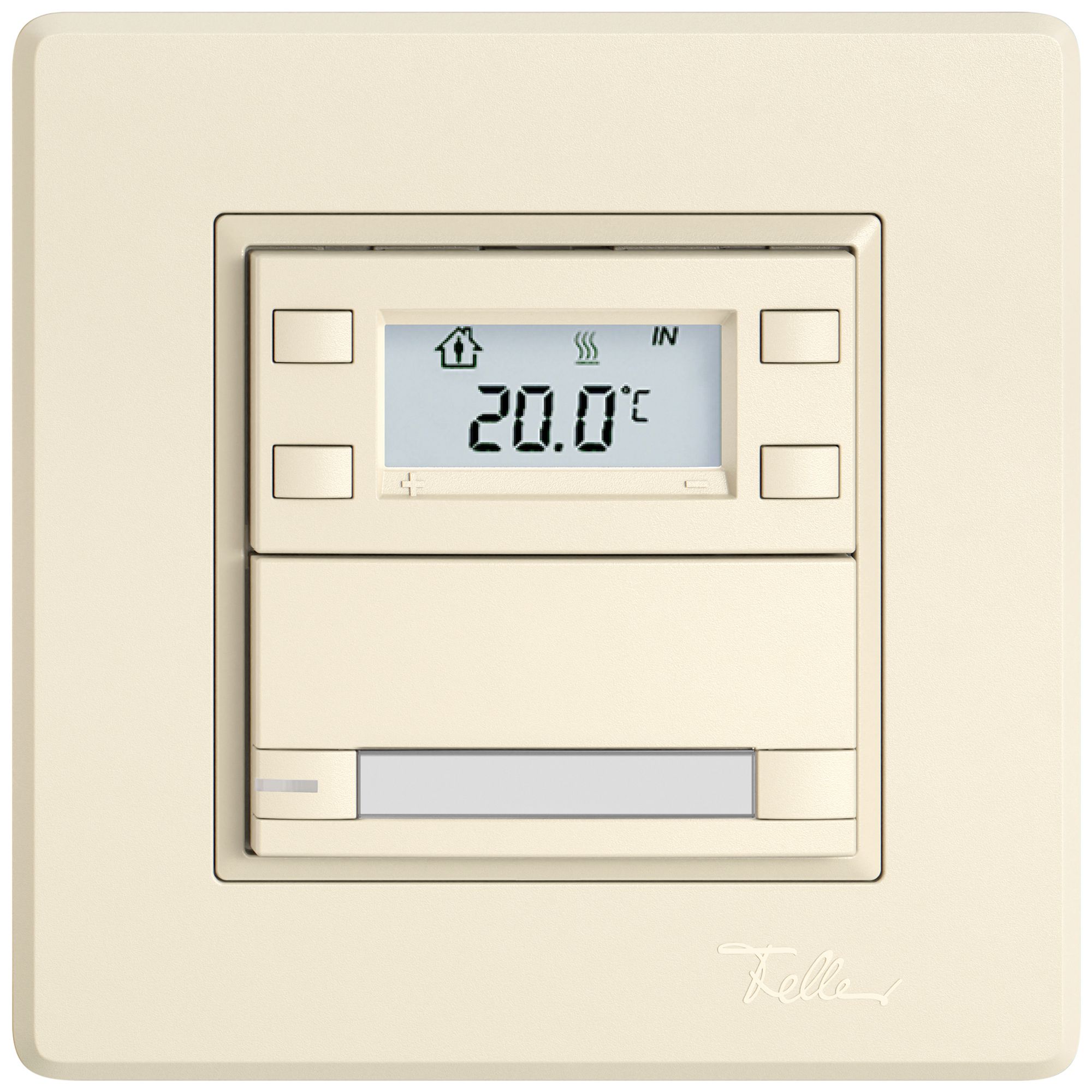 UP-RTH-Taster EDIZIO.liv SNAPFIX® m.RGB-LED Pap.1×Taste 2-Tbed.cr