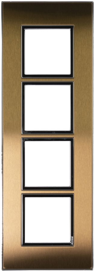 Abdeckrahmen ATO 1×4 Modul, gold brass