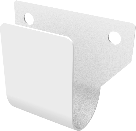 support universel pour le câble de chargement a visser / couleur : blanc